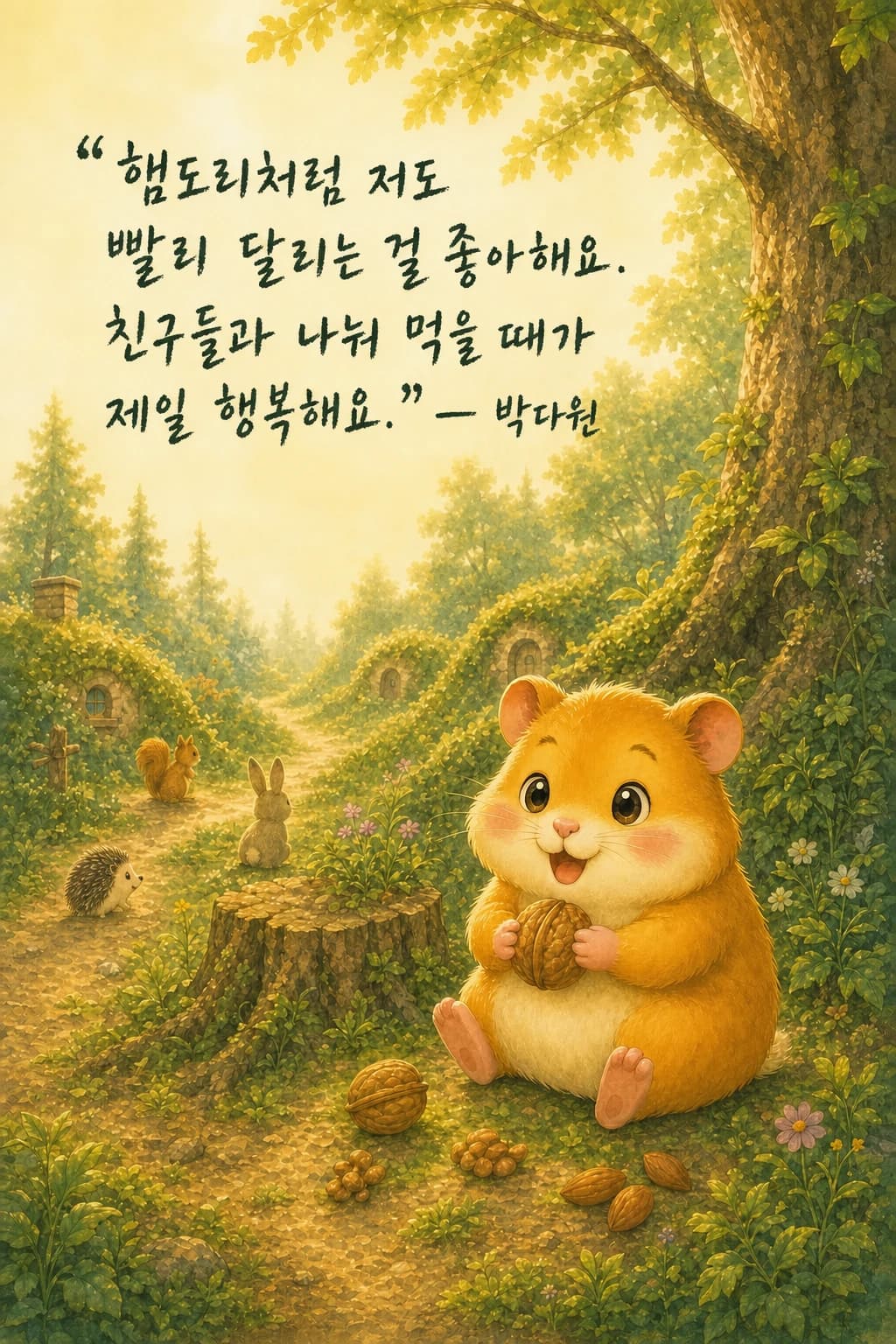 인사하는 햄도리 초상