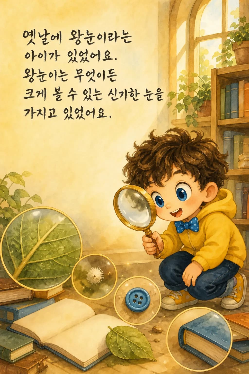 무당벌레를 크게 보는 왕눈이